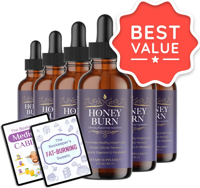 HoneyBurn 6 bottle